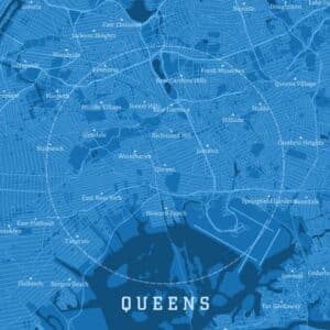 Map of Queens NYC highlighting neighborhoods near Ozone Park and local 4/20 activities